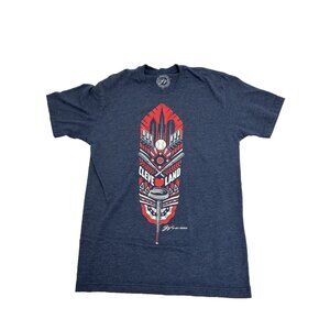 GV Art Design Mens Size S Cleveland Baseball T Shirt Blue Graphic Tee Sports Fan